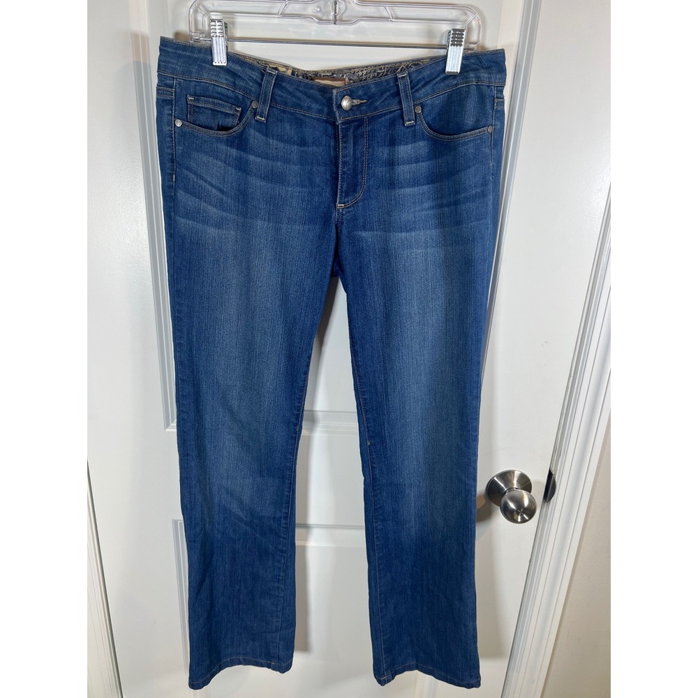 Paige Womens Jeans Straight Leg Blue Size 30